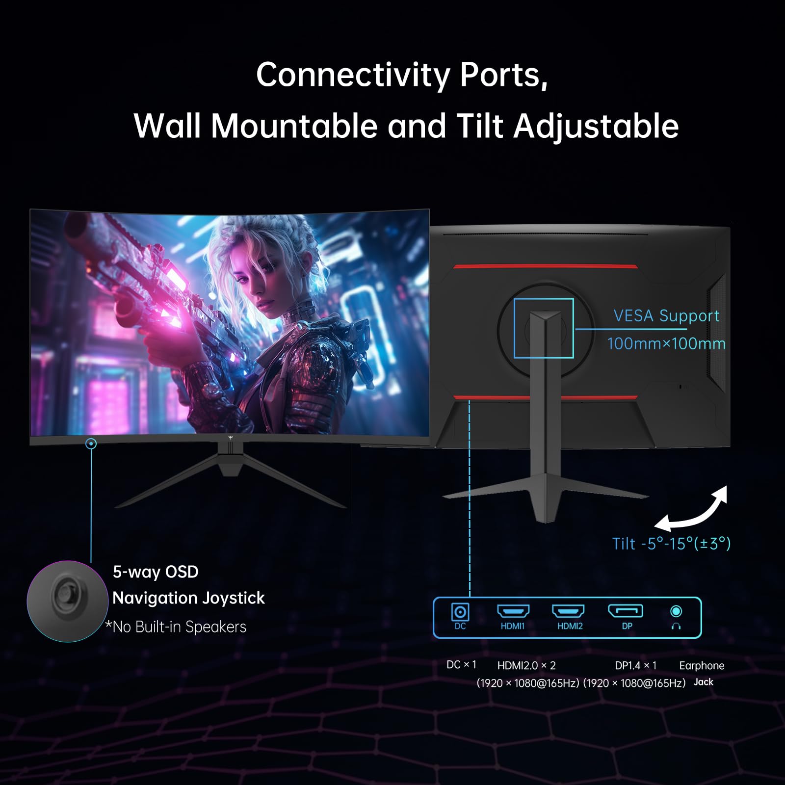Amazon.com: KTC 32 Inch FHD 1080p Curved Gaming Monitor - VA